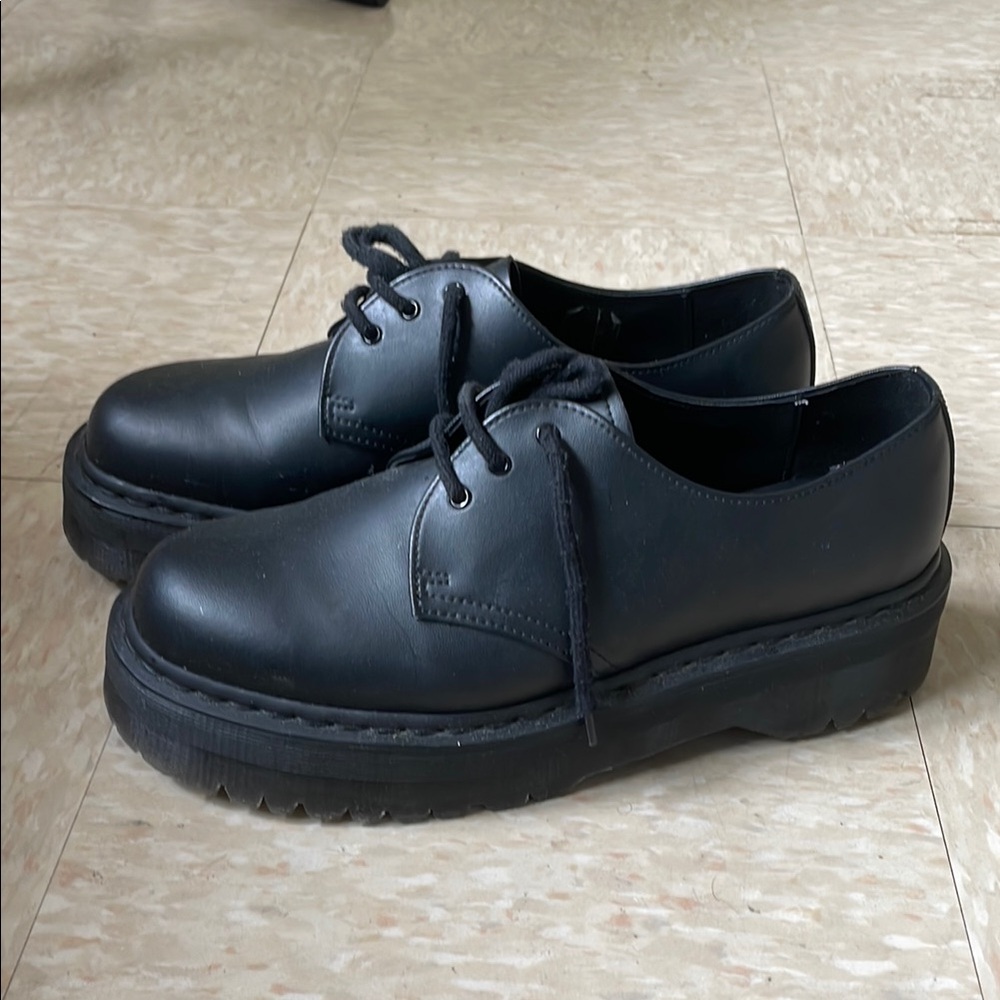 Quad Mono vegan leather Doc Marten shoe